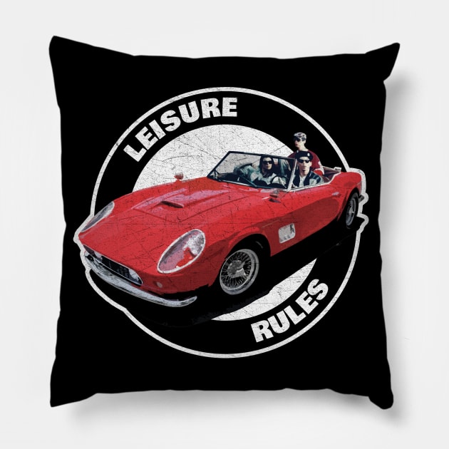 Leisure Rules - Distressed Pillow by NeuLivery