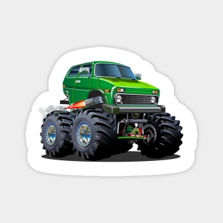 Cartoon monster truck Magnet