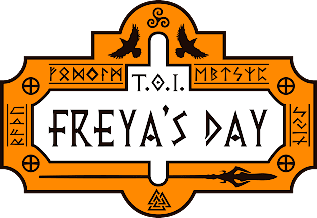 Thanks Odin It's Freya's Day Kids T-Shirt by bohsky