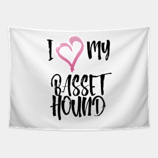 I heart my Basset Hound! Tapestry