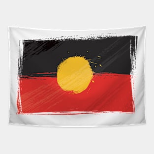 Aboriginal Flag Fire Tapestry