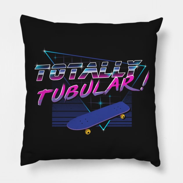 Totally Tubular Pillow by Vincent Trinidad Art