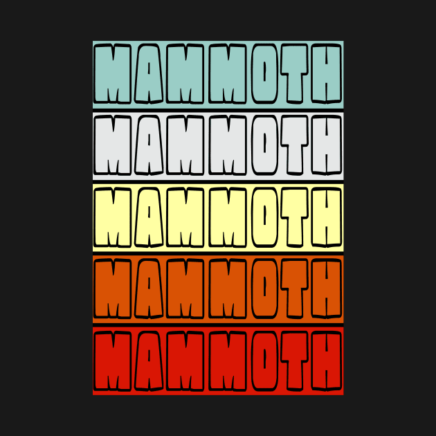 MAMMOTH Retro Vintage Design by Monstershirts