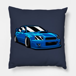 Blue Impreza WRX STI Stance Pillow