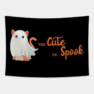 Halloween Cat Cute Kitten Too Cute To Spook Tapestry