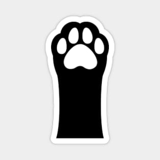 Cat Paw - Black & White Magnet