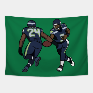 Russell Wilson Tapestries Teepublic