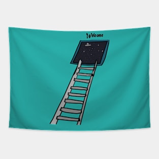 A ladder to the heart Tapestry