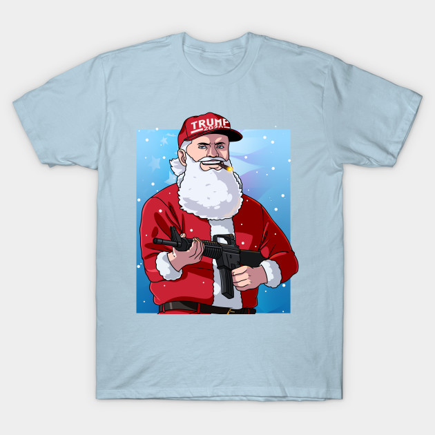 Discover Santa Claus Patriotic Christmas Donald Trump - Santa Claus Donald Trump - T-Shirt