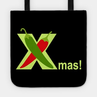 Red and Green Chile Christmas Tote