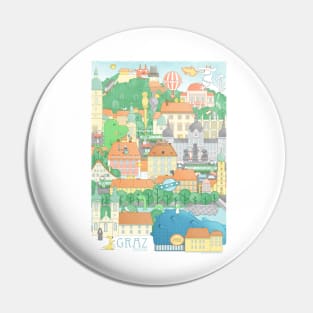 Graz Cityscape Full Pin