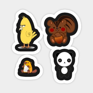 Cute Animal Sticker Pack Magnet