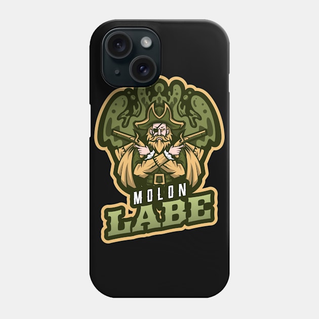 The Pirate With Guns Phone Case by Mega Tee Store