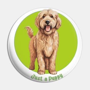 Just a Puppy - Goldendoodle Pin