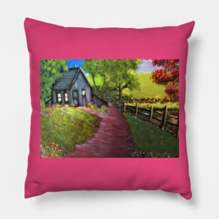 Cabin in the woods Pillow