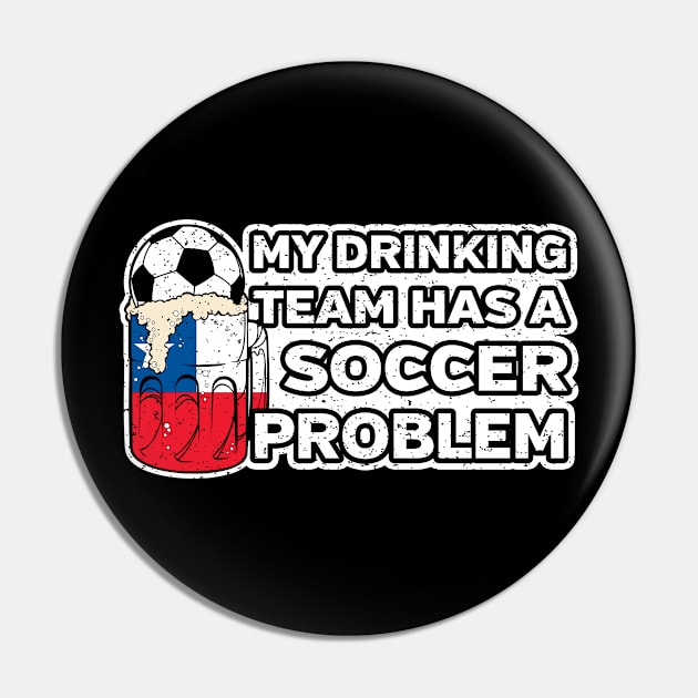 Chile Soccer Drinking Team Pin by megasportsfan