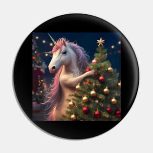 Unicorn Hugs Christmas Tree Pin