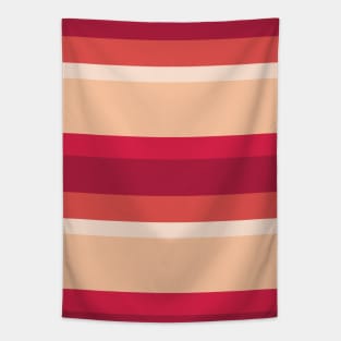 Red Stripes Pattern 030#001 Tapestry