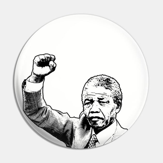 Nelson Mandela Pin by UrbanLifeApparel