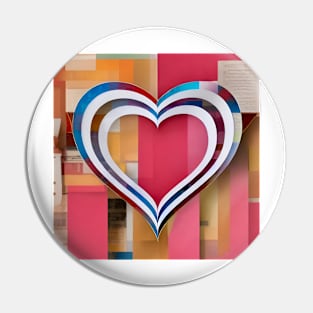 Heart Collage Pin