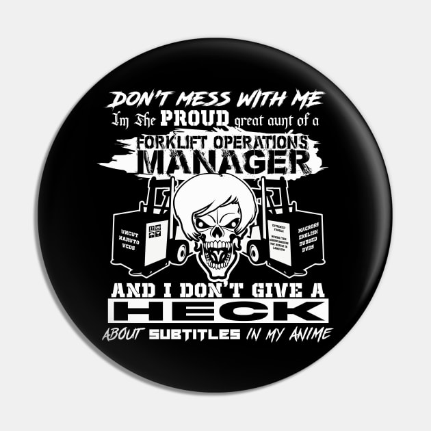 Great Aunt of a Forklift Manager Anime Dub Pin by GodsBurden