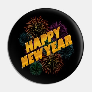 Happy New Year Pin