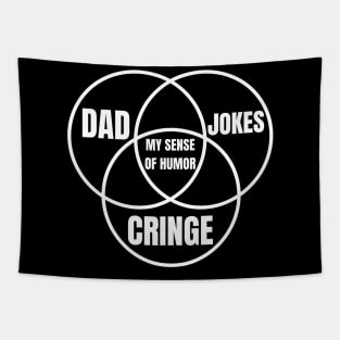 Dad jokes triple venn diagram Tapestry