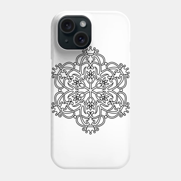 Inspirational MANDALA T-SHIRT MANDALA 077 Phone Case by abcmandalaclothing