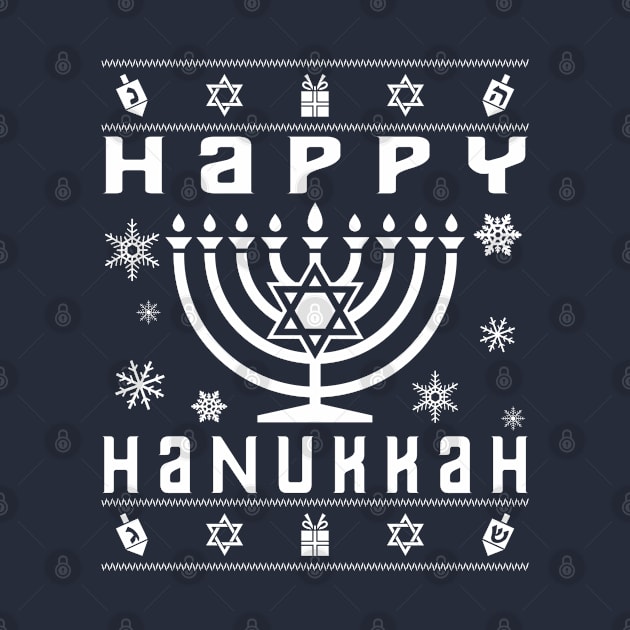 Happy Hanukkah Ugly Christmas by EthosWear