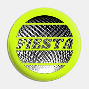 Fiesta silver disco ball Pin