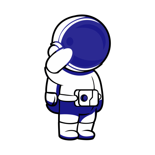 Astronaut cute illustration by blackdesain99