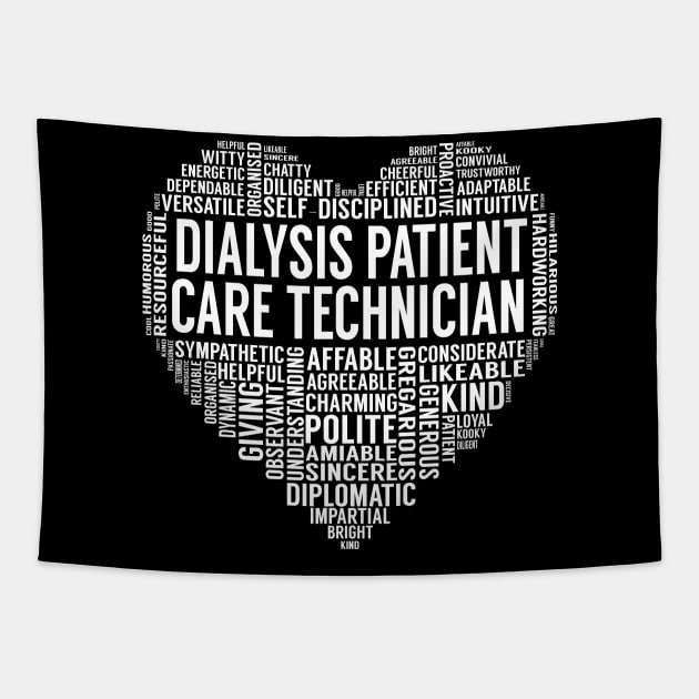 Dialysis Patient Care Technician Heart Tapestry by LotusTee