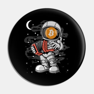 Astronaut Accordion Bitcoin BTC Coin To The Moon Crypto Token Cryptocurrency Blockchain Wallet Birthday Gift For Men Women Kids Pin