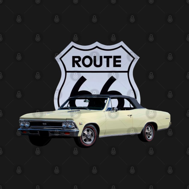 1966 Chevelle in our route 66 series on back by Permages LLC