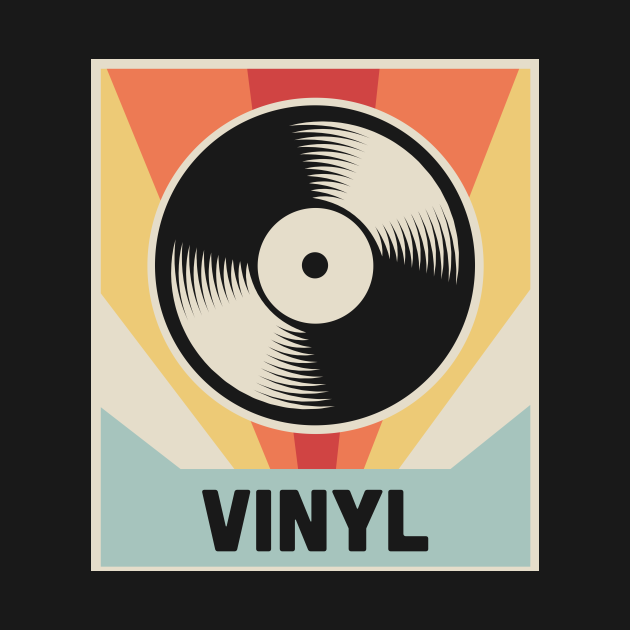 Discover VINYL - Vintage Record - Vinyl - T-Shirt