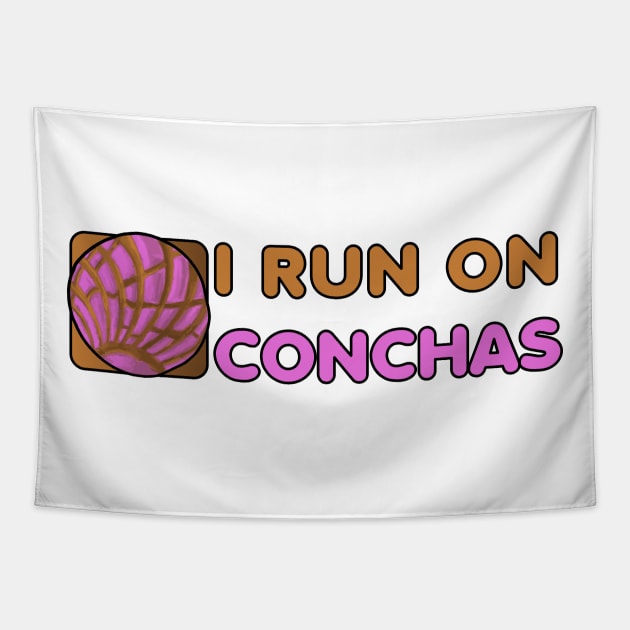 I Run On Conchas Tapestry by That5280Lady