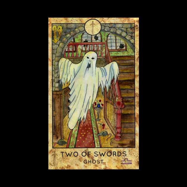 Two Of Swords. Major Arcana Tarot Card. by Mystic Arts