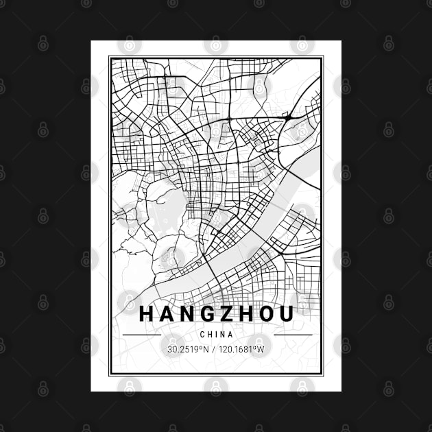 Hangzhou Light City Map by tienstencil