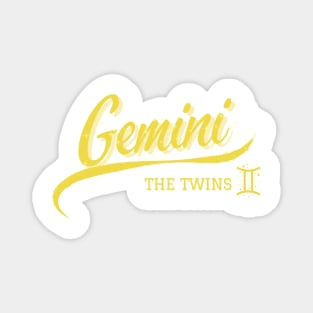 Gemini Retro Zodiac Magnet