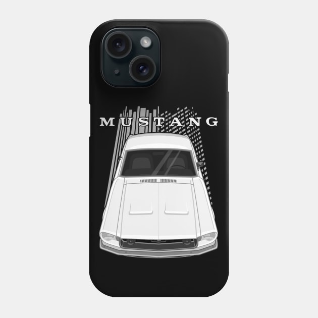 Ford Mustang Fastback 1968 - White Phone Case by V8social
