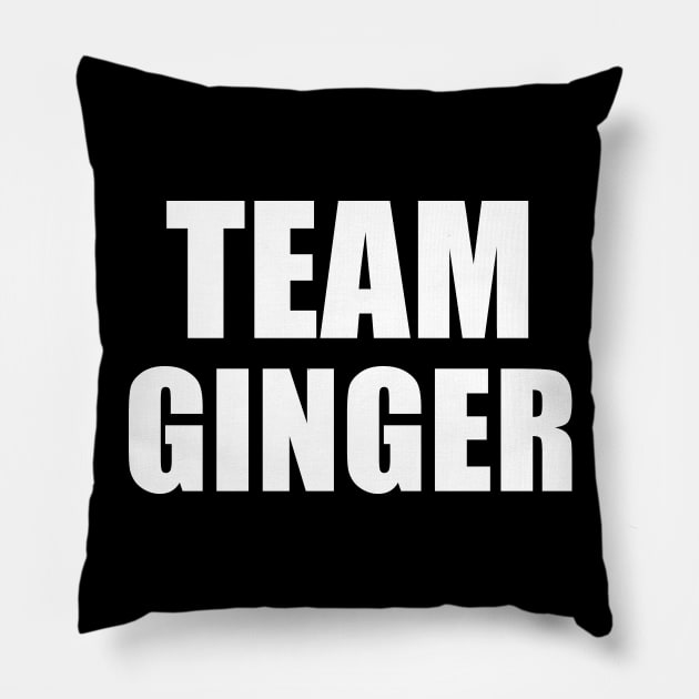 Team Ginger, Funny St Patrick's Day Pillow by adik