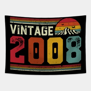 Vintage 2008 Birthday Gift Retro Style Tapestry