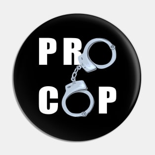 Pro Cops Handcuffs Police Officer Pin