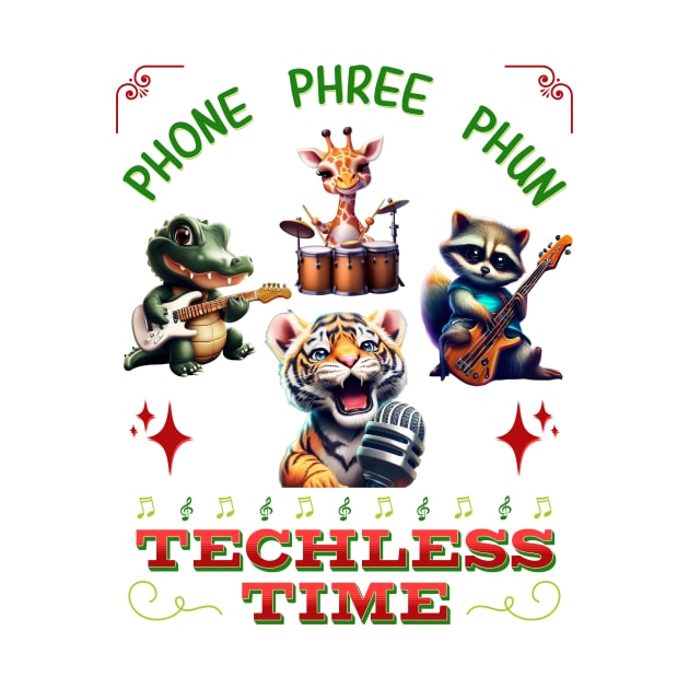 Phone Phree Phun Animal Musical Band by UnpluggedLife