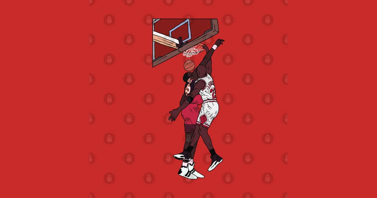 mutombo blocks jordan