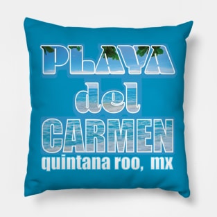 Playa Del Carmen, Quintana Roo, Mexico Travel T-shirt Pillow