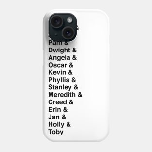 The Office Character List Phone Case