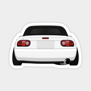 Miata rear White Magnet