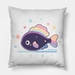 Kawaii - Yet To Be Discovered Rainbow Galaxy Fish Pillow