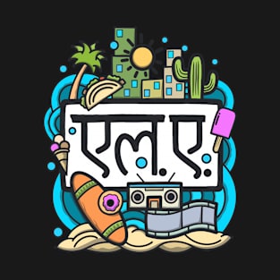 Los Angeles Hindi Doodle T-Shirt